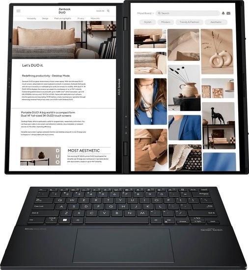 Изображение товара Ноутбук Asus Zenbook Duo UX8406MA-QL099W (90NB12U1-M00B30)