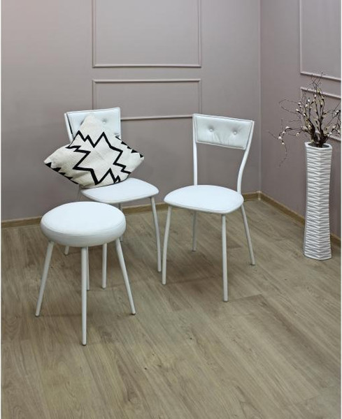 Изображение товара Стул Древпром Канзас ДП2-13 (белый матовый/линкольн белый)