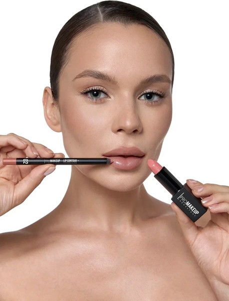 Изображение товара Карандаш для губ PROMAKEUP Lip contour Ультрастойкий тон 02 бежево-розовый
