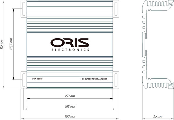 Изображение товара Автомобильный усилитель ORIS Electronics PHA-1000.1