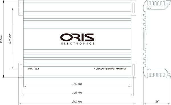 Изображение товара Автомобильный усилитель ORIS Electronics PHA-150.4
