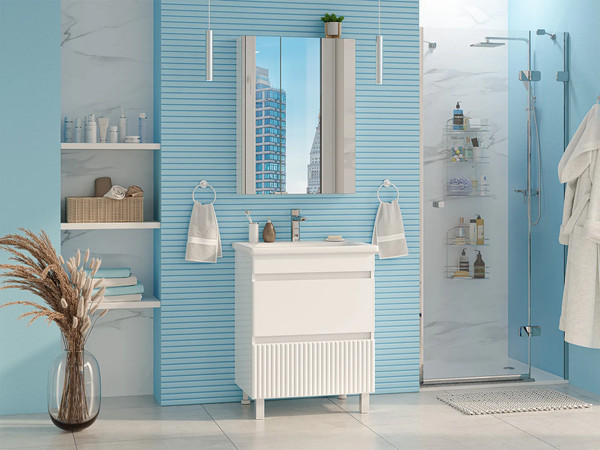 Изображение товара Тумба с умывальником Misty Мира 65 / П-Мир-01065-012Я+13065-KL