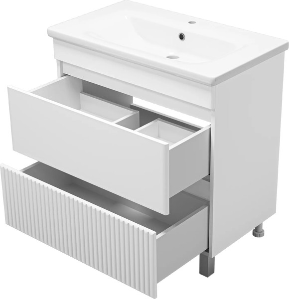 Изображение товара Тумба с умывальником Misty Мира 80 / П-Мир-01080-012Я+13080-KL