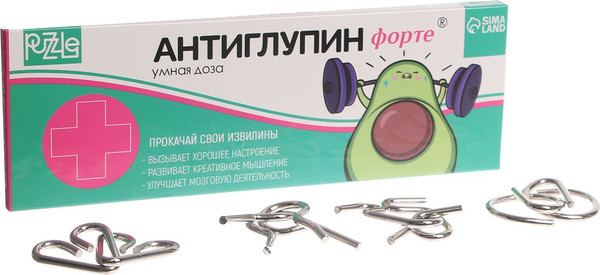 Изображение товара Набор головоломок Puzzle Антиглупин / 7046085 (4шт)