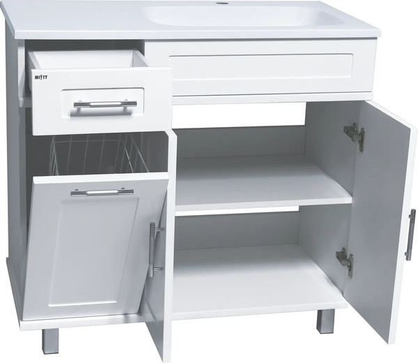 Изображение товара Тумба с умывальником Misty Купер 90 / П-Куп01090-012БкП+ФР-00003478