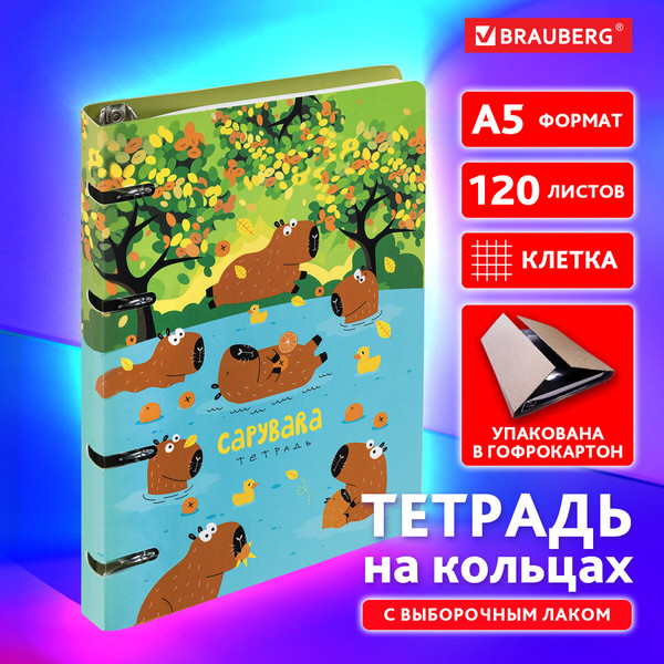 Изображение товара Тетрадь Brauberg 404731 (120л, клетка)