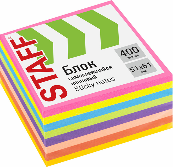 Изображение товара Блок для записей Staff Неоновый / 115583