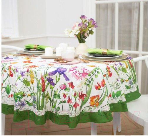 Изображение товара Скатерть Этель Луговые цветы / 4026187