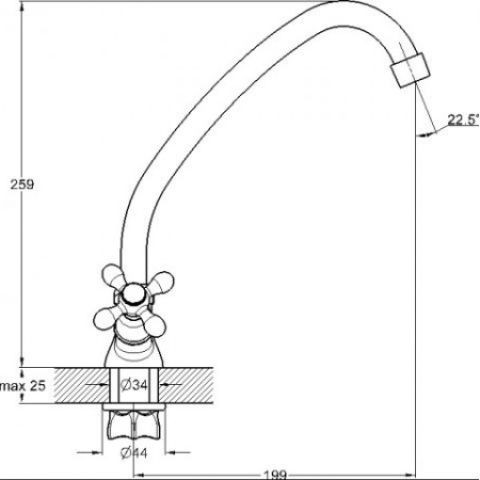 Изображение товара Смеситель Econoce EC0411