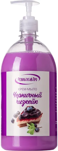 Изображение товара Мыло жидкое Результат.Про Черничный чизкейк (1л)