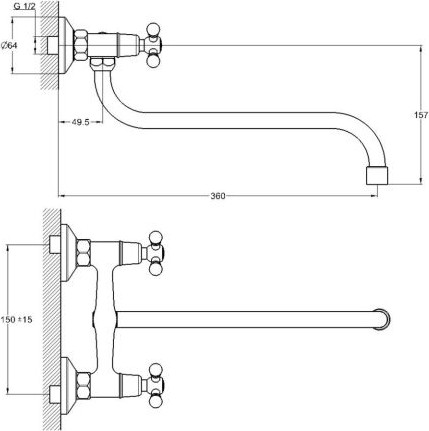 Изображение товара Смеситель Econoce EC0490-1