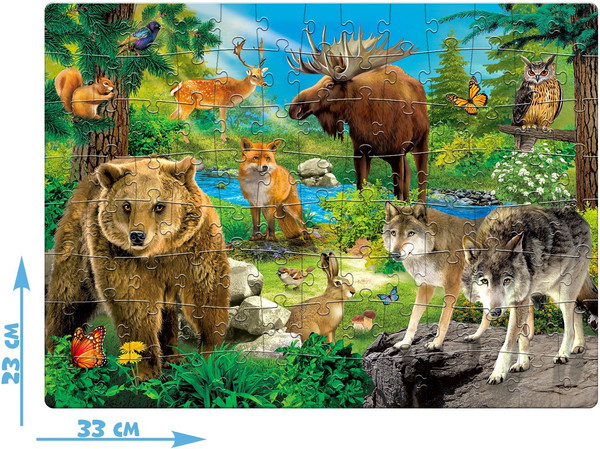 Изображение товара Пазл Puzzle Time Лесные герои / 7984284 (104эл)