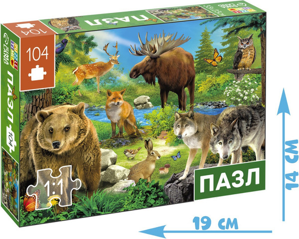 Изображение товара Пазл Puzzle Time Лесные герои / 7984284 (104эл)