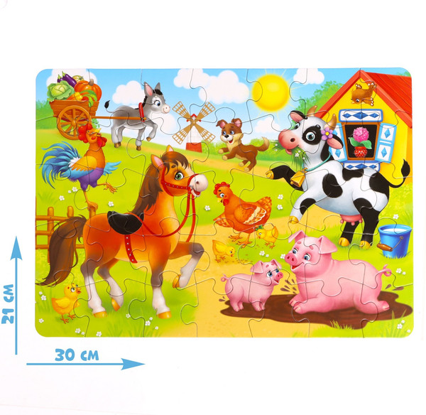 Изображение товара Пазл Puzzle Time Лето на ферме / 9178202 (35эл)