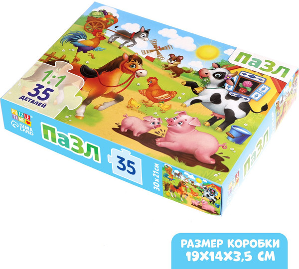 Изображение товара Пазл Puzzle Time Лето на ферме / 9178202 (35эл)
