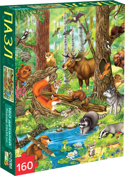 Изображение товара Пазл Puzzle Time Лесные жители / 6880878 (160эл)
