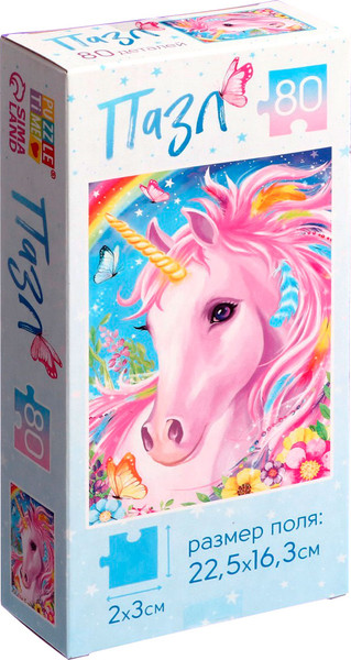 Изображение товара Пазл Puzzle Time Волшебный единорог / 9178189 (80эл)