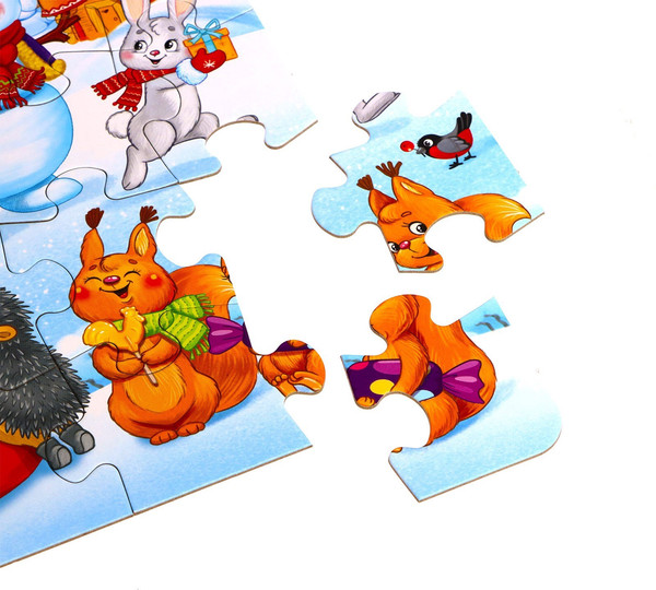 Изображение товара Пазл Puzzle Time Новогодние подарки / 9178194 (35эл)