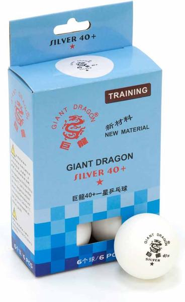 Изображение товара Набор мячей для настольного тенниса Giant Dragon Training Silver 1* New / 51.683.31.1 (6шт, белый)