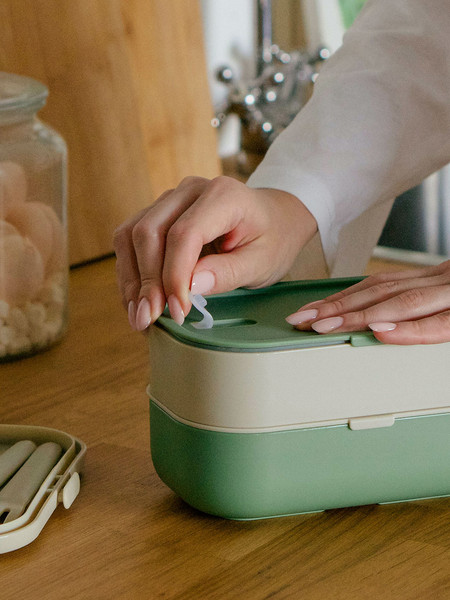 Изображение товара Контейнер Арктика 031-1350-GN/BG (зеленый/бежевый)