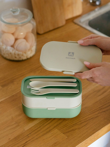 Изображение товара Контейнер Арктика 031-1350-GN/BG (зеленый/бежевый)