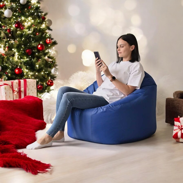 Изображение товара Бескаркасное кресло Mio Tesoro Poparada XXL / PO-60x80-SI (синий)