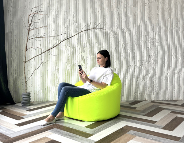 Изображение товара Бескаркасное кресло Mio Tesoro Poparada XXL / PO-60x80-N (неон)