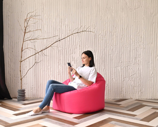 Изображение товара Бескаркасное кресло Mio Tesoro Poparada XXXL / PO-65x85-F (фуксия)