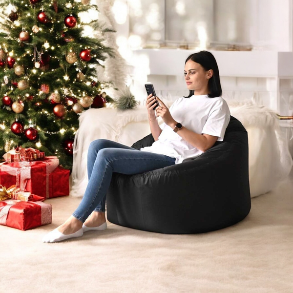 Изображение товара Бескаркасное кресло Mio Tesoro Poparada XXXL / PO-65x85-CH (черный)