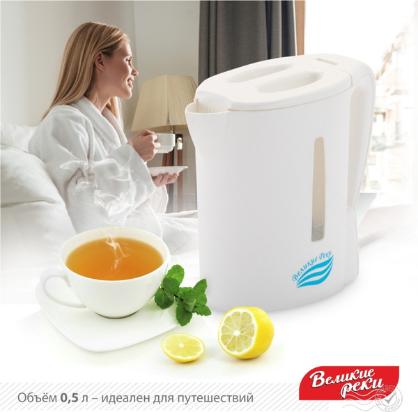 Изображение товара Электрочайник Великие Реки Мая-1 (белый)