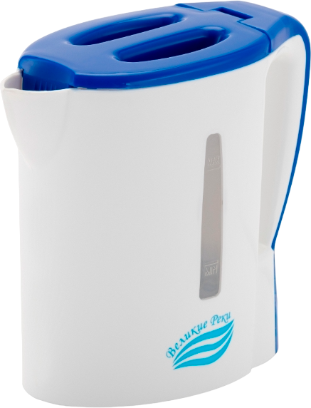 Изображение товара Электрочайник Великие Реки Мая-1 (белый/синий)