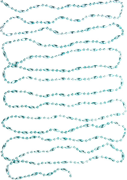 Изображение товара Гирлянда-бусы Волшебная страна Жемчуг 108582 (голубой)