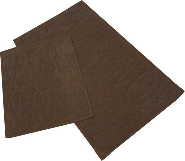 Изображение товара Набор ковриков для ванной и туалета Karven Yay / KV 107 (Aci Kahve/шоколад)