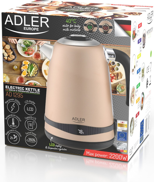 Изображение товара Электрочайник Adler AD 1295 (золото)