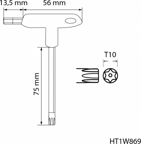 Изображение товара Гаечный ключ Hoegert HT1W869
