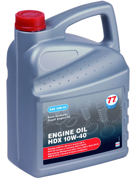 Изображение товара Моторное масло 77 Lubricants Engine Oil HDX 10W-40 / 707823 (5л)
