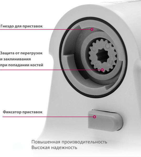 Изображение товара Мясорубка электрическая Мастерица КЭМ-01 (с прессом для котлет)