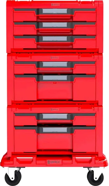 Изображение товара Набор ящиков для инструментов QBrick System PRO Drawer Workshop SET 3, 2.0 / Z258353PG003 (красный)