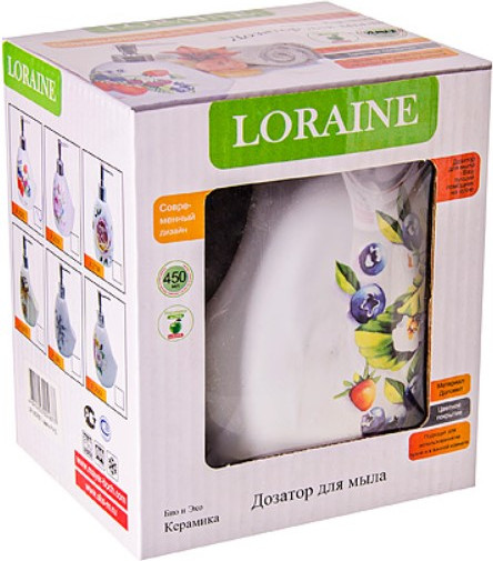 Изображение товара Дозатор для жидкого мыла Loraine Ягоды 26282