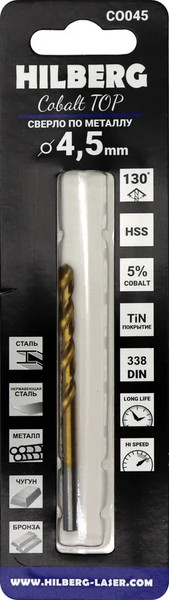 Изображение товара Сверло Hilberg CO045