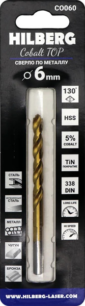 Изображение товара Сверло Hilberg CO060