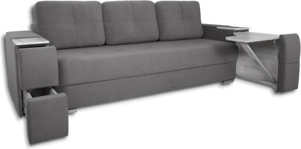 Изображение товара Диван DiArt Бруклин НПБ (велюр Магия 88/крафт белый)