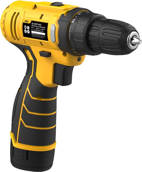 Изображение товара Аккумуляторная дрель-шуруповерт Deli EDL-DZ12-5A2 (желтый)
