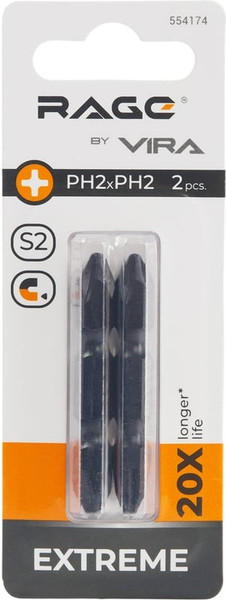 Изображение товара Набор бит Vira Torx T27 S2х50мм / 554149 (2шт)