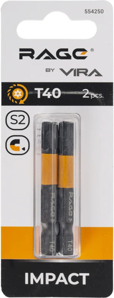 Изображение товара Набор бит Vira Torx T40 S2х50мм / 554250 (2шт)