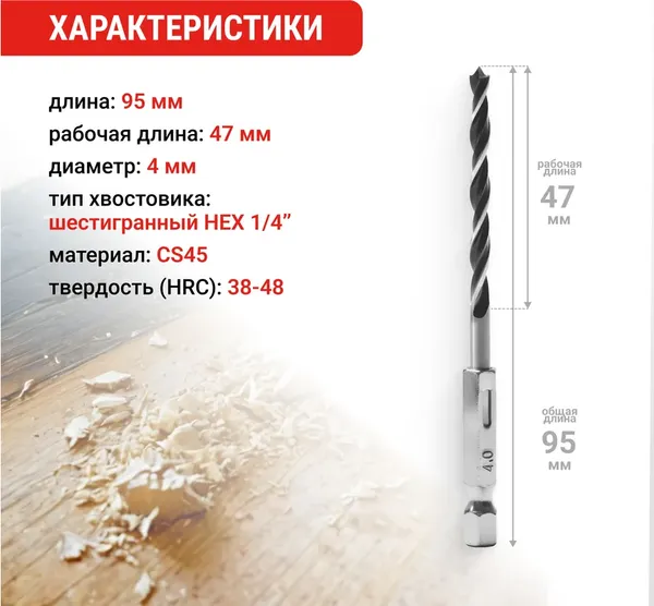 Изображение товара Сверло Vira 553124