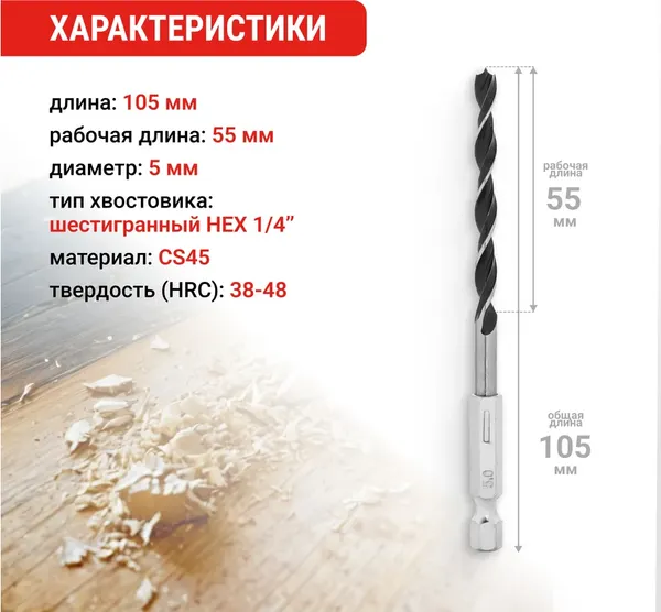 Изображение товара Сверло Vira 553125