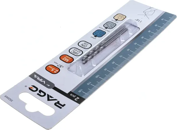 Изображение товара Набор сверл Vira 2.5мм P6M5 / 552069 (2шт)