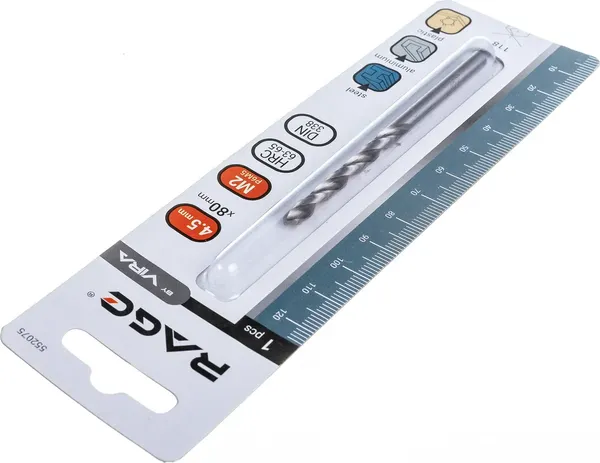 Изображение товара Сверло Vira 4.5мм P6M5 / 552075