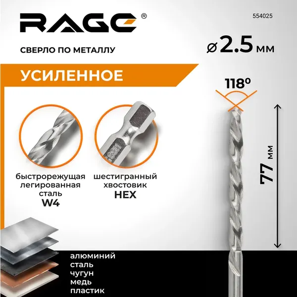 Изображение товара Сверло Vira 554025